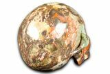 Bird's Eye Jasper (Rhyolite) Skull - Mexico #382131-4
